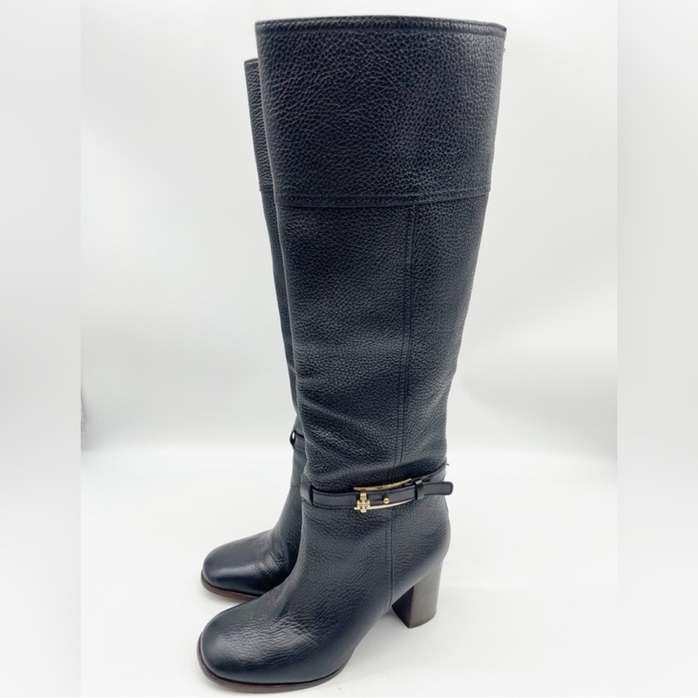 Tory Burch Elegant black leather boots
